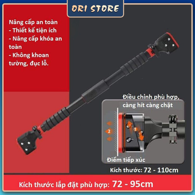 Xà Đơn Treo Tường, Xà Đơn Gắn Tường Loại Cao Cấp Có Điều Chỉnh Độ Dài, Tập Thể Dục Tại Nhà XDCC-ORI STORES