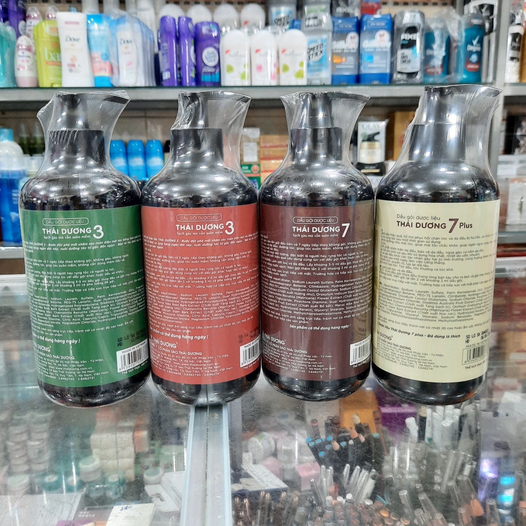 Dầu Gội Dược Liệu Thái Dương 3 và 7 Thái Dương Chai 480ml, Ngăn Ngừa Rụng Tóc, Gàu Ngứa, Sao Thái Dương