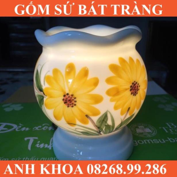 Đèn xông tinh dầu size to - Gốm sứ Bát Tràng Anh Khoa