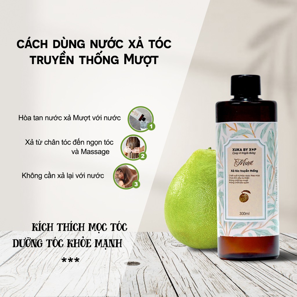 Nước xả tóc truyền thóng Mượt giúp tóc mềm mượt tự nhiên 300ml