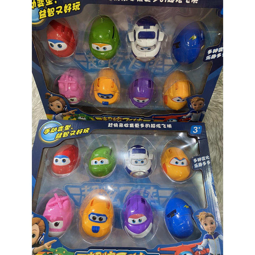 Bộ 8 con đội bay siêu cấp - đồ chơi poly car mới