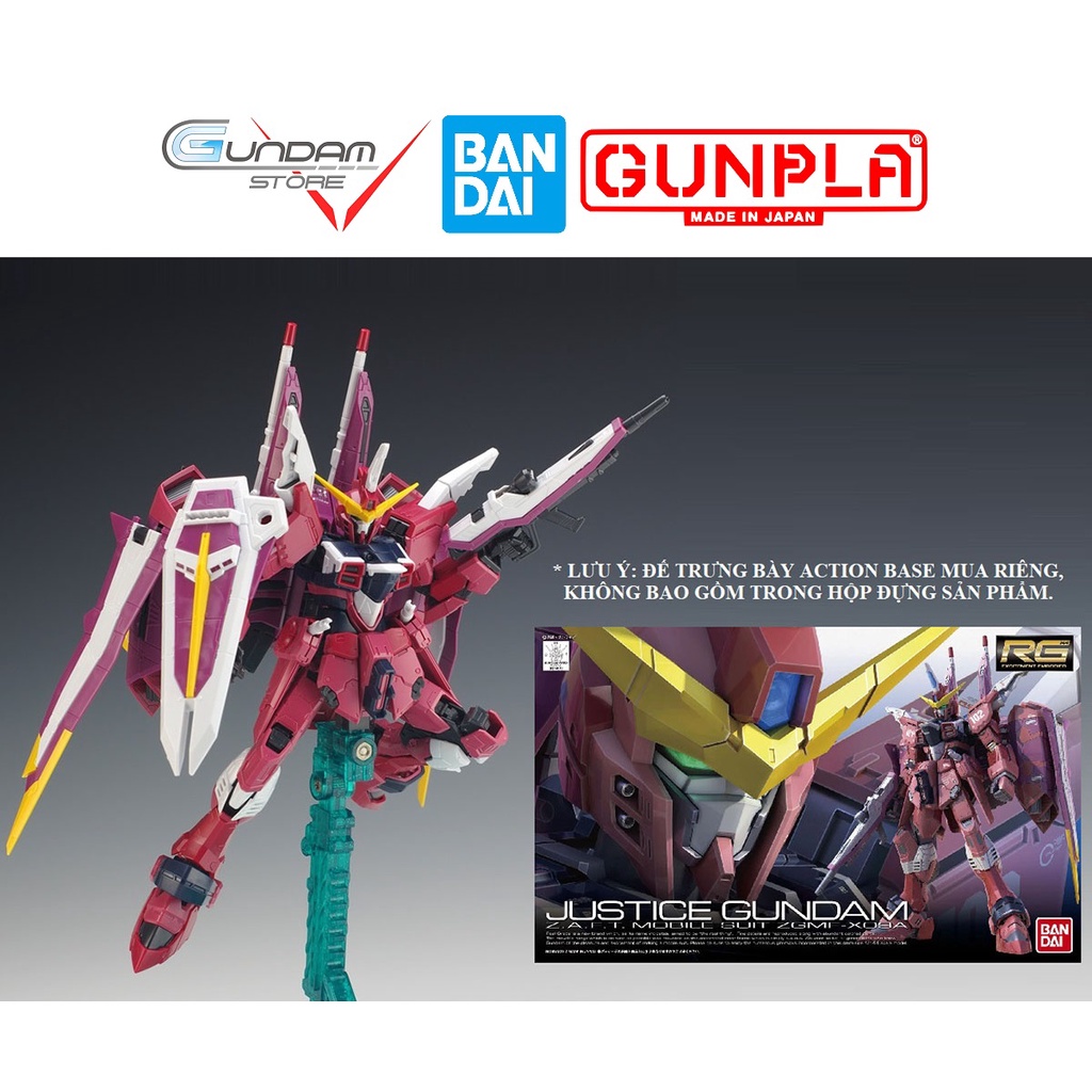Mô Hình RG Justice Gundam ZGMF-X09A Seed Destiny 1/144 Real Grade Bandai Đồ Chơi Lắp Ráp Anime Nhật
