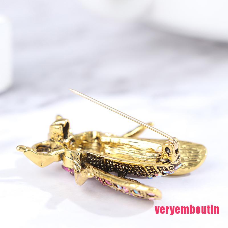 Trâm Cài Áo Hình Con Ong Đính Đá 3d 1 Cái