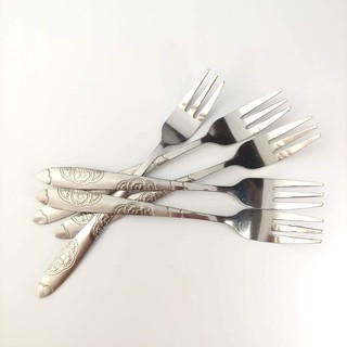 SET 10 dĩa hoa size nhỏ - dĩa inox cao cấp cán hoa
