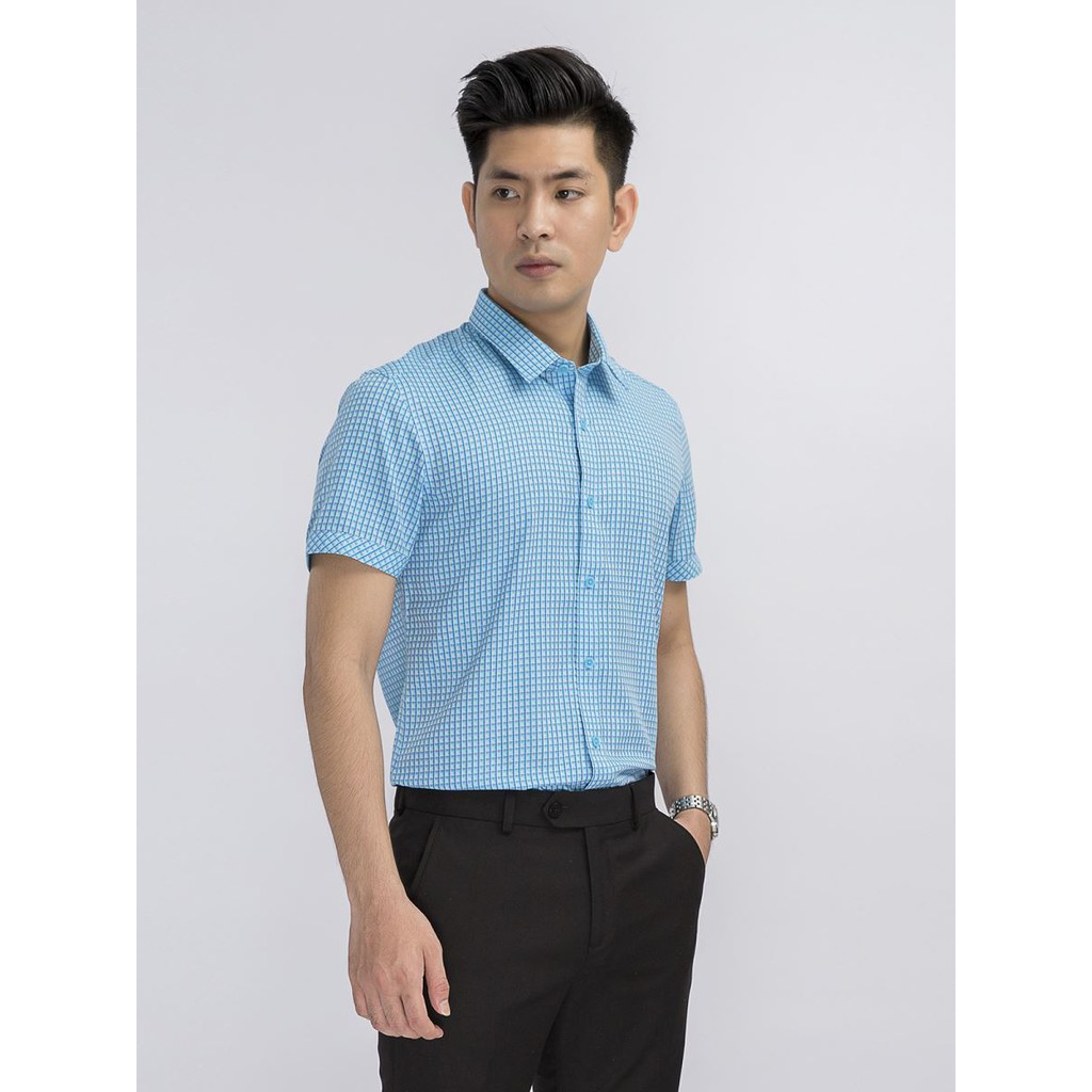 Áo sơ mi nam ngắn tay Aristino ASS062S8 phom Slim fit | BigBuy360 - bigbuy360.vn