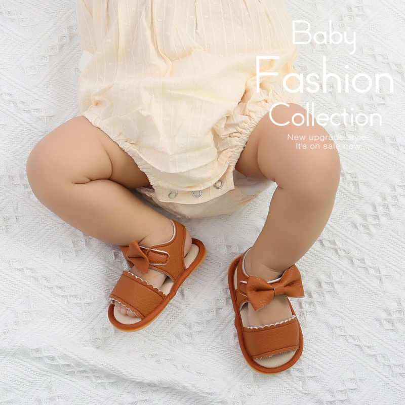 Giày Búp Bê Đính Nơ Dễ Thương Cho Bé Gái Tập Đi