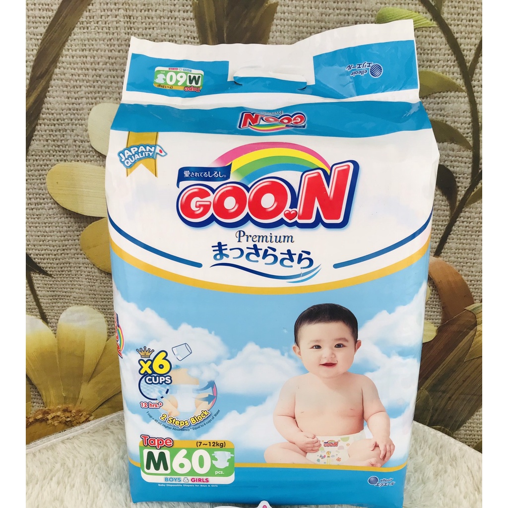 [SET 2 BỊCH] Tã dán/quần Goo.N Premium NB70 / S64 / M60 / L50 / XL46 / M56 / L46 / XL42 / XXL36 / XXXL26