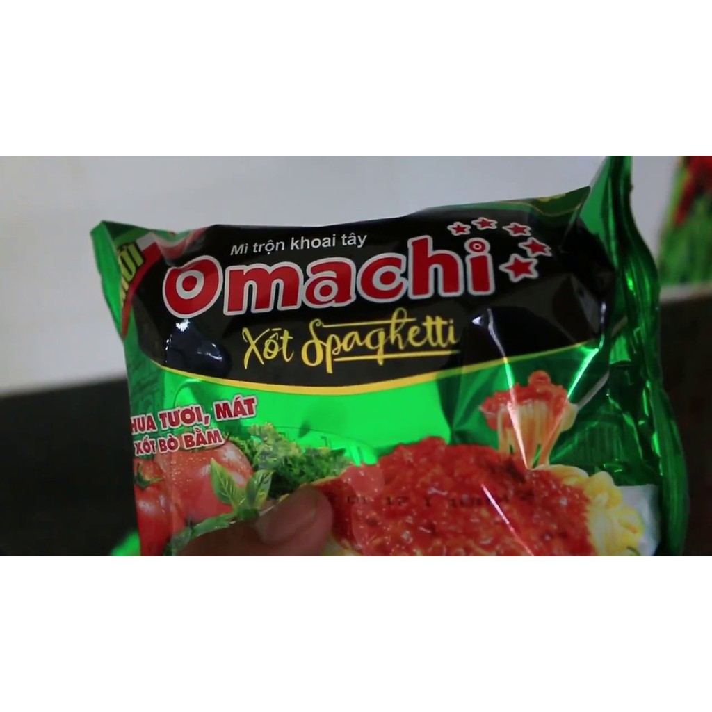 Combo 10 gói Mì Omachi sốt Spaghetti gói 91g