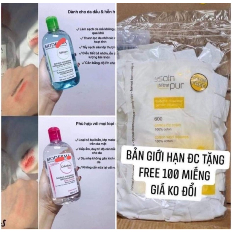 Bông Tẩy Trang Tetra Và Tẩy Trang Bio