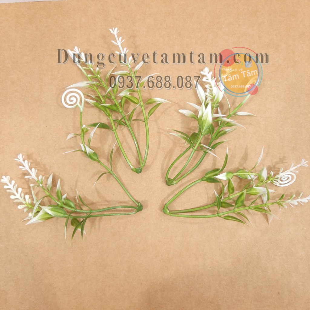[ TÂM TÂM ]-Cây Cỏ điểm trang trí, Cây Cỏ nhựa trang trí tiểu cảnh 1 bịch 3-4-5 bông tùy loại-Mô hình
