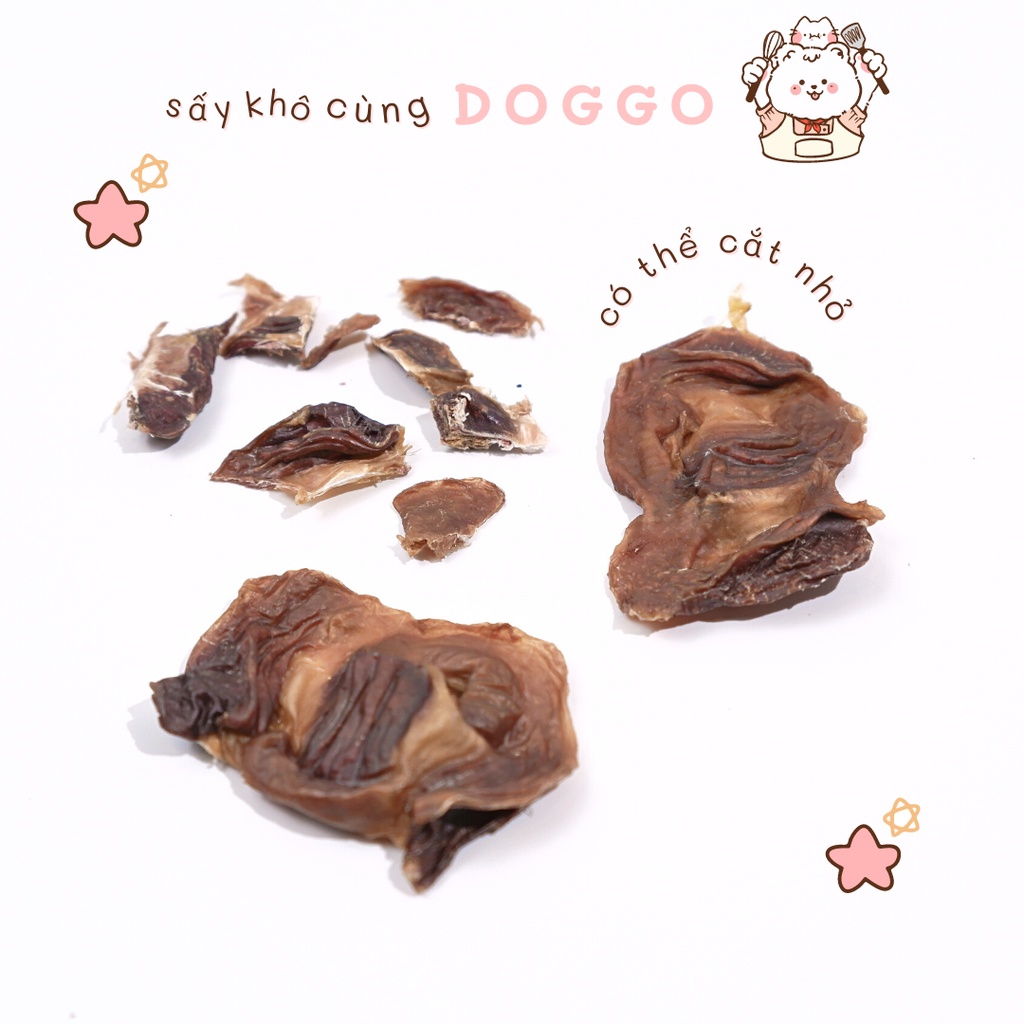 Treat Bánh Thường Mề Gà Sấy Khô DOGGOSTYLE Homemade Gói 50G Cung Cấp Protein Dinh Dưỡng Cho Chó