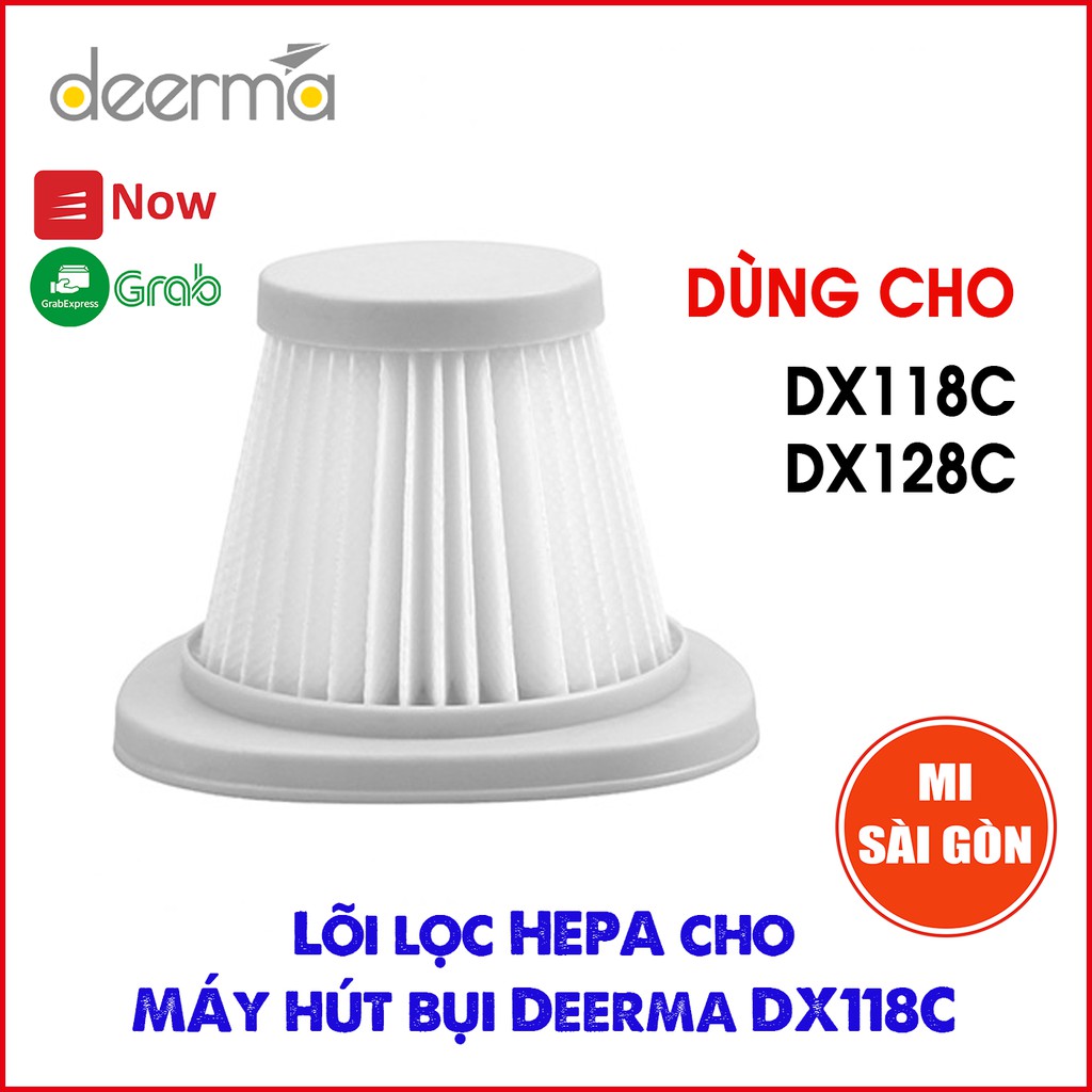 [Hỏa Tốc HCM] Bộ Lọc Bụi HEPA Máy Hút Bụi Cầm Tay Deerma DX118C / DX128C