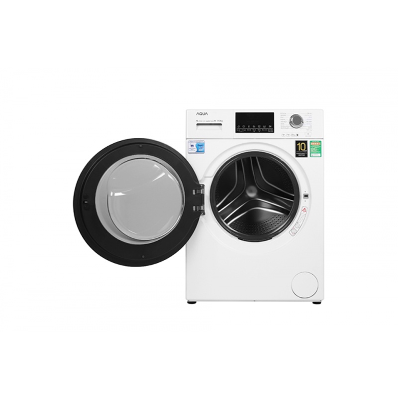 Máy giặt Aqua cửa ngang 9 kg màu trắng AQD-A900F(W)