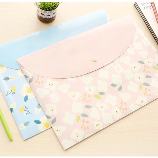 Túi Lưu Trữ File Lá Giấy Tờ Hoạt Hình Quả Nhiệt Đới - Túi Đựng Giấy Kiểm Tra