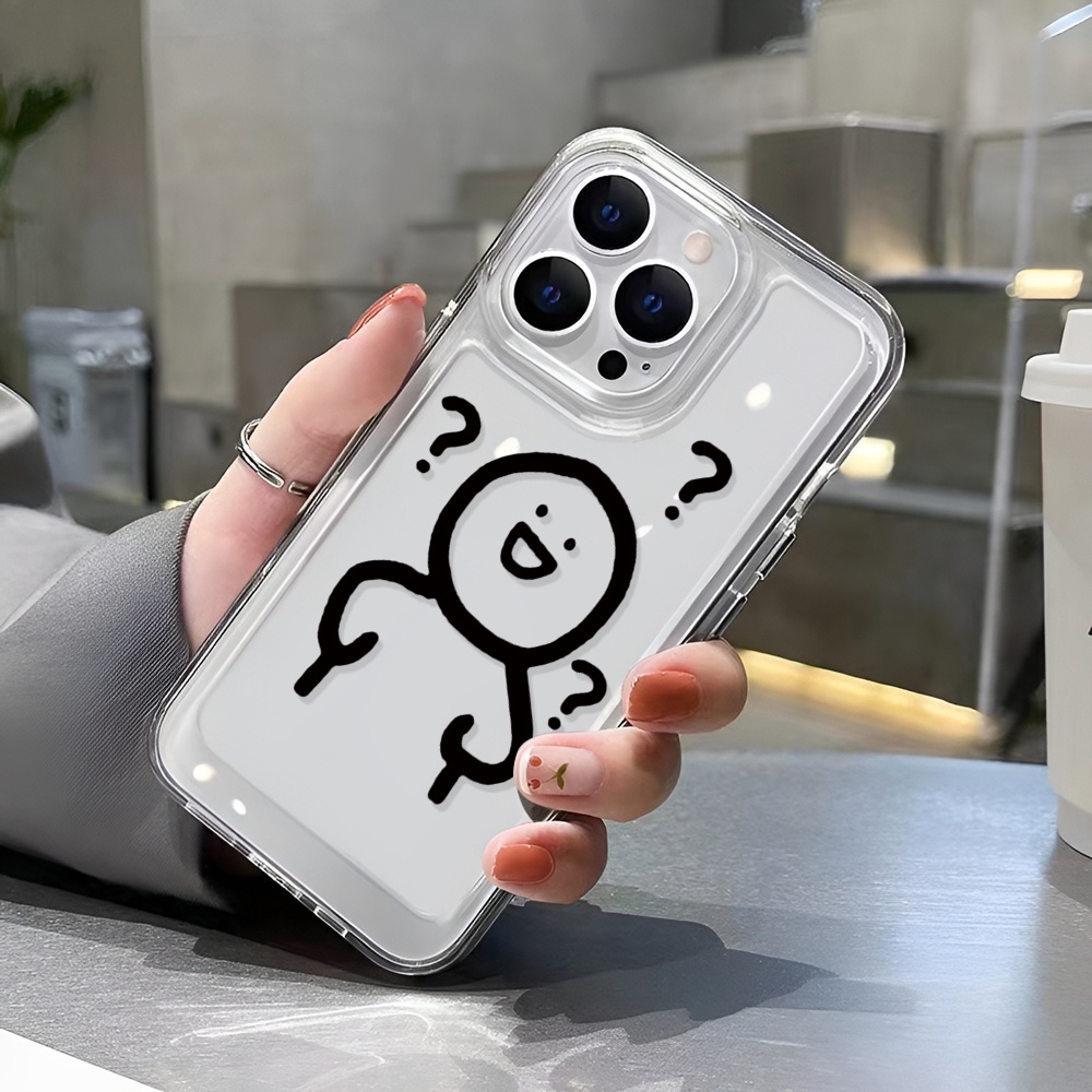 Ốp Điện Thoại Mềm Hình Dấu Chấm Hỏi Cho iphone 14 Pro Max 14 Plus 13 11 12 7Plus X XR XS Max
