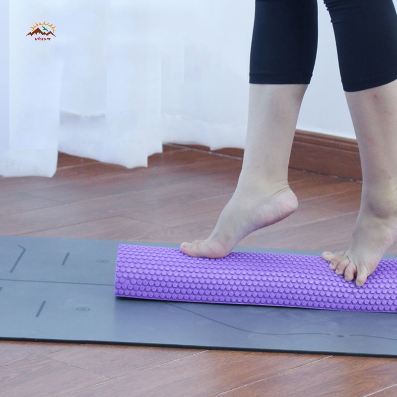 Đệm xốp EVA tập yoga dạng con lăn nửa tròn chất lượng cao