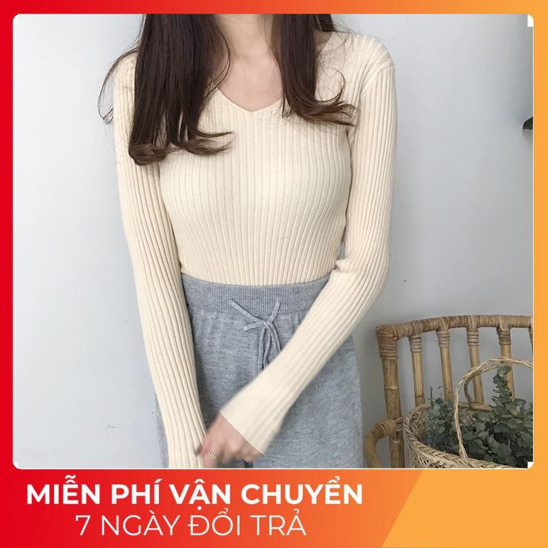 Áo Len Lông Cổ Tim Mềm Mại 💕 FREESHIP 💕 Áo len nữ đẹp | BigBuy360 - bigbuy360.vn