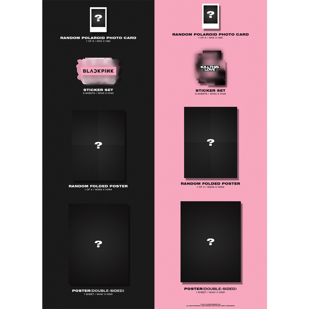 Mini album thứ 2 KPOP GOODS BLACKPINK Kill This Love