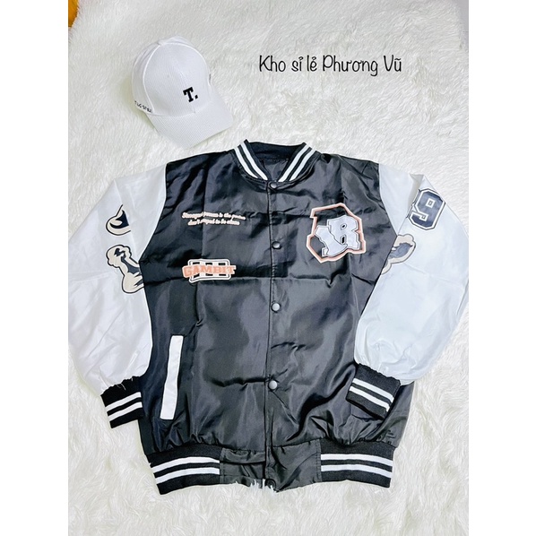 Áo khoác dù BOMBER màu đen GAMBIT 89 CHỮ 2 lớp sang chảnh LOCAL BRAND UNISEX FORM RỘNG.