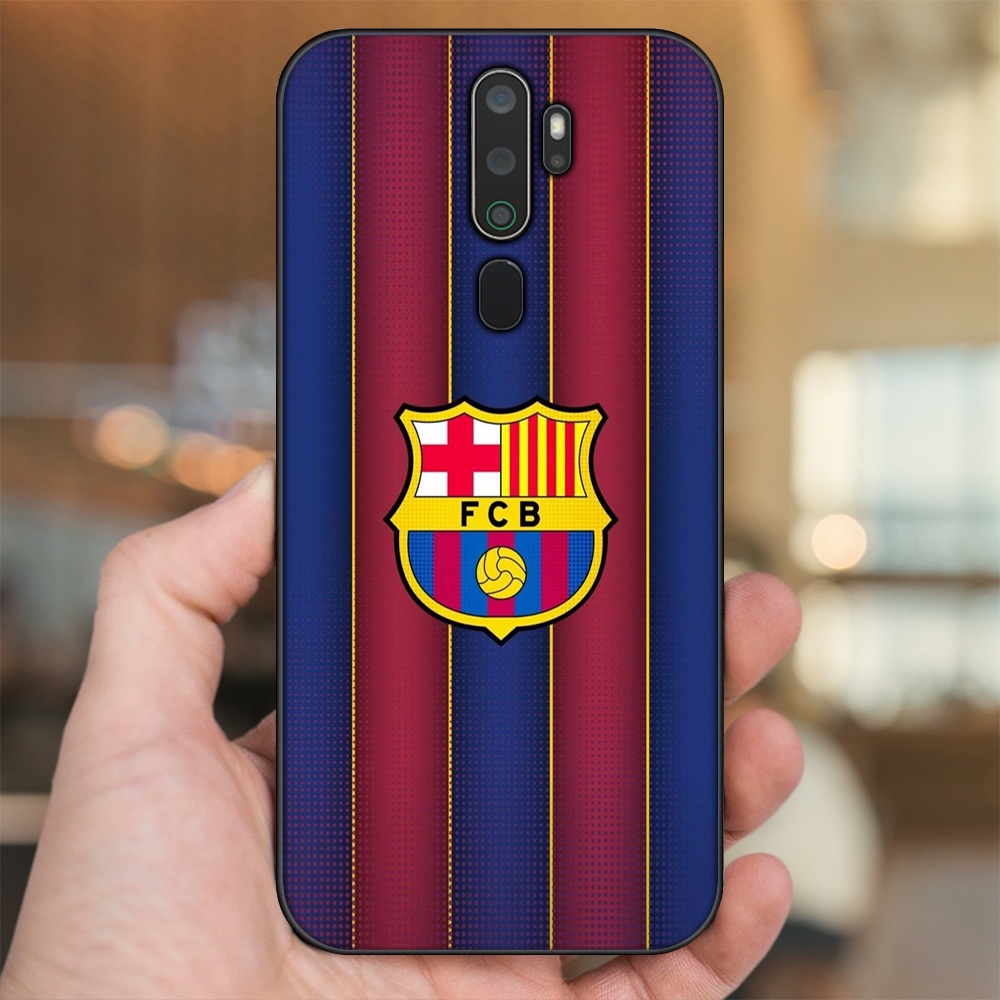 Ốp lưng Oppo A5 2020, A9 2020 viền đen in hình Barcelona Barca