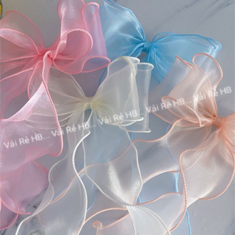 Vải voan kính, kiếng mỹ, tơ nhũ, xốp phồng làm hoa, background sinh nhật, phông nền