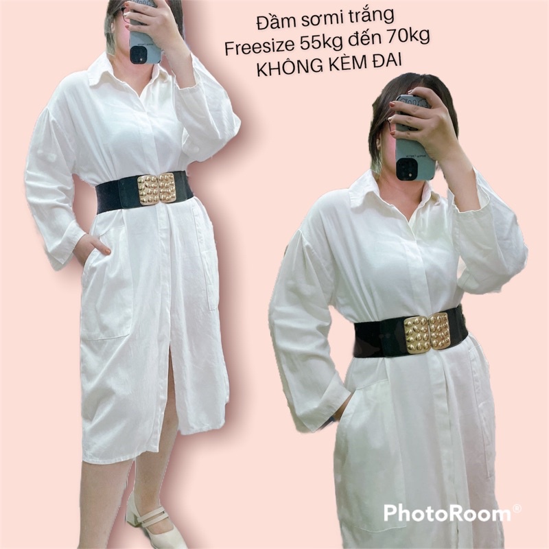 ĐẦM SƠ MI TRẮNG KOREA HÀN QUỐC ĐỈNH CAO 2hand
