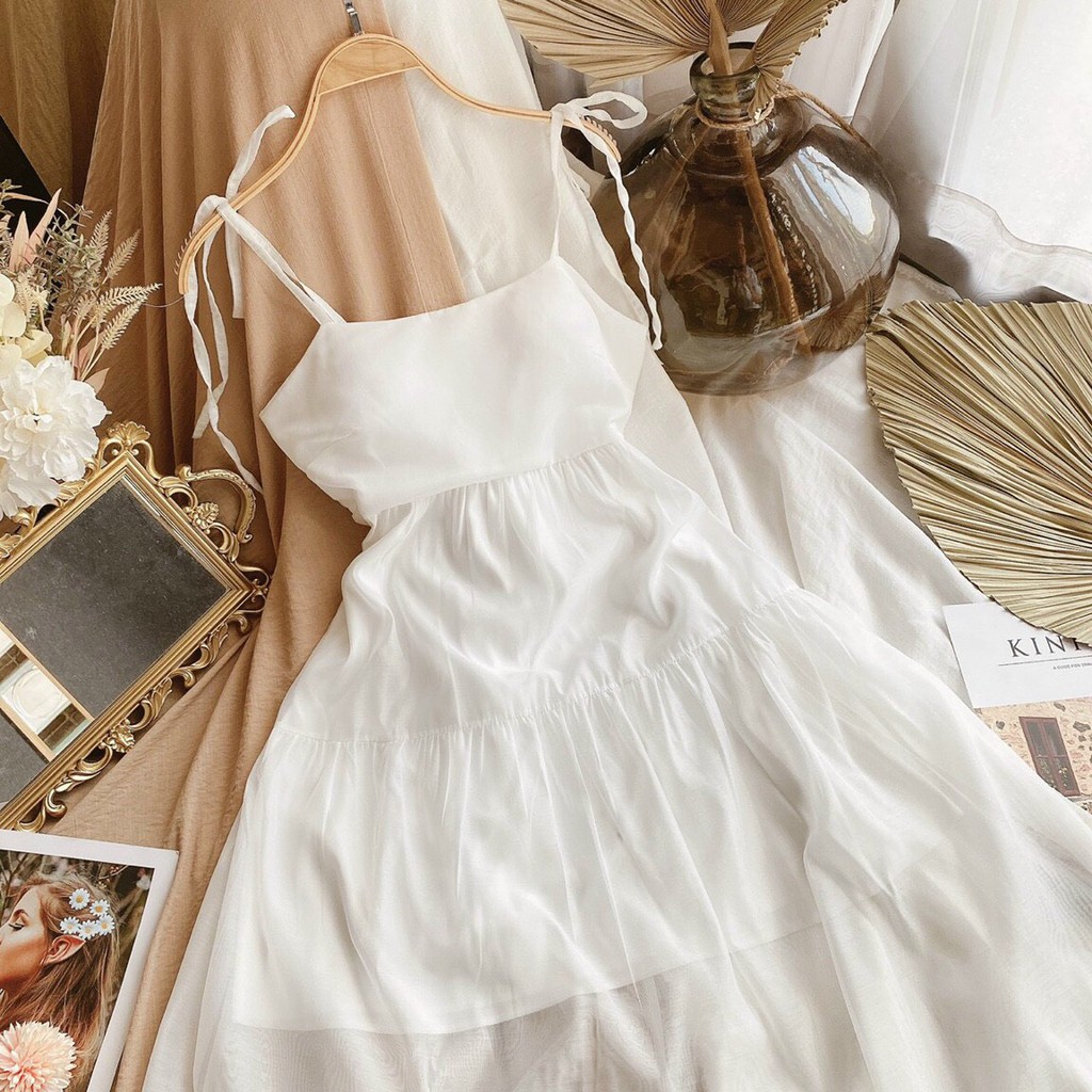 Đ midi suôn trắng H3293 (+hình thật) | BigBuy360 - bigbuy360.vn