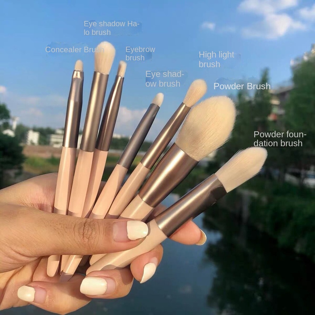 Set 8 Cọ Trang Điểm Lông Mềm Nhỏ Gọn