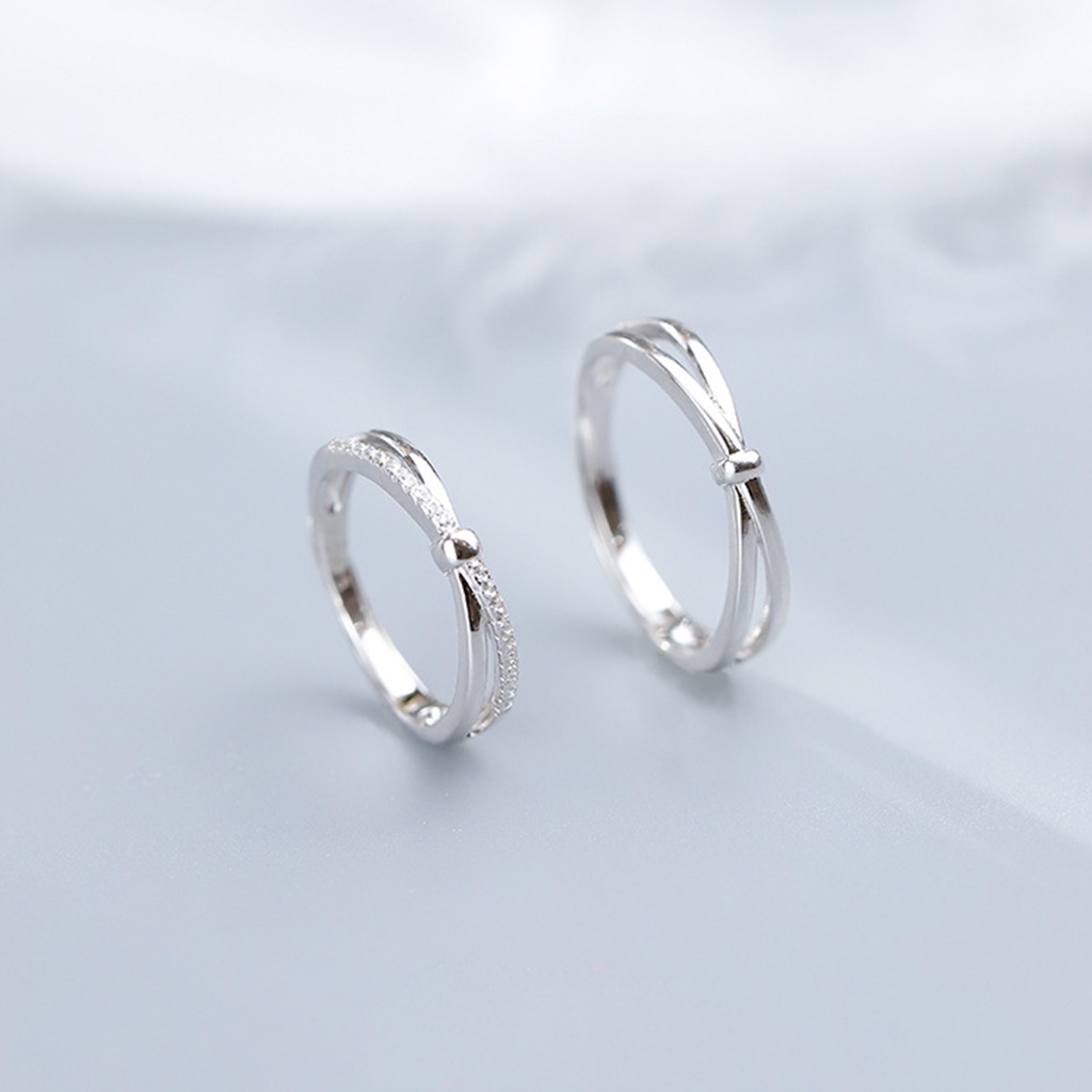 Nhẫn hở ATJ9103 thiết kế hở kiểu xoắn ghim đá nhỏ ANTA Jewelry