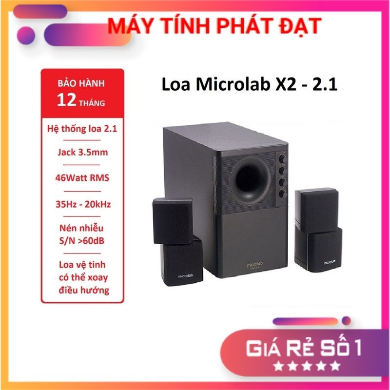 Loa Máy Tính Microlab X2 2.1