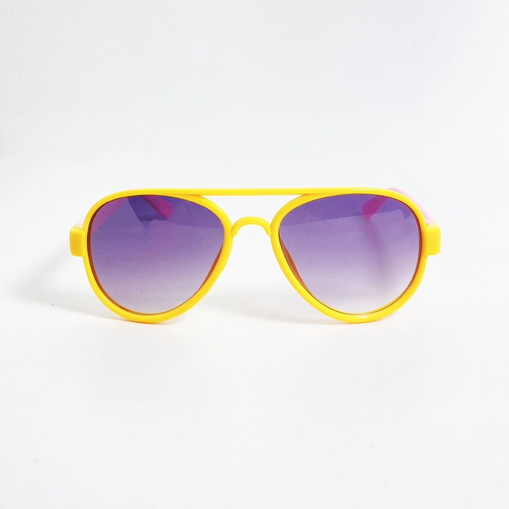 Kính mát trẻ em form ôm mặt JJ92262 gọng nhựa, tròng đen chống bụi, chống tia UV dành cho bé từ 1 đến 5 tuổi