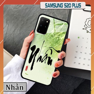 Ốp lưng kính 3D Samsung Galaxy S20 Plus -in chữ thư pháp ý nghĩa