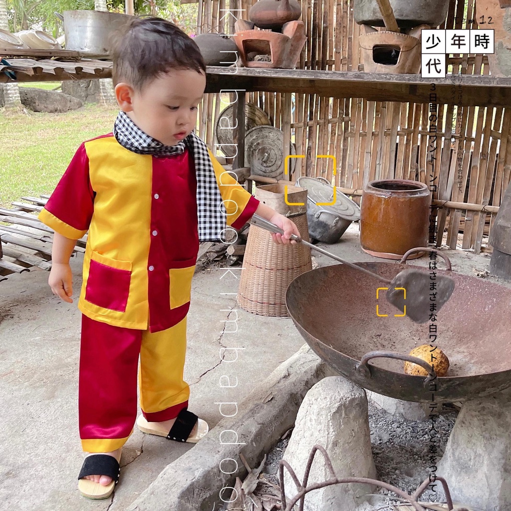 Guốc cho bé gái bé trai, dép lê gỗ quai nhung Hội Đồng (size 7-9), guốc mộc áo dài, bà ba, yếm, chụp ảnh, diễn văn nghệ