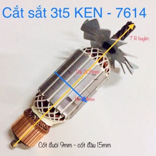 Rotor máy cắt sắt ken 7614 3t5