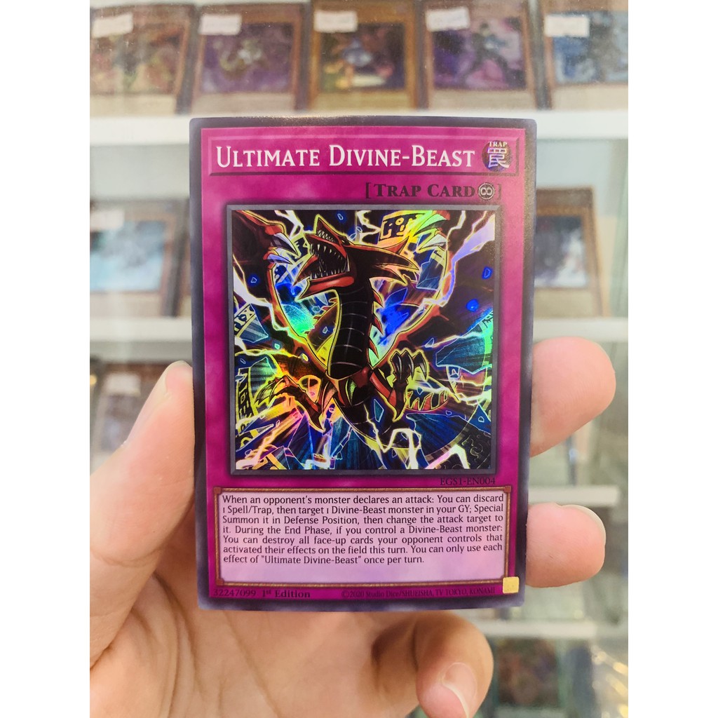 Thẻ Bài YugiOh! Mã EGS1-EN004 - Ultimate Divine-Beast - Super Rare - 1st Edition