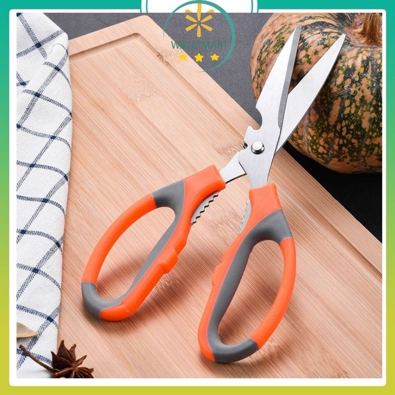 Kéo làm bếp cắt gà đa năng màu đỏ K024 WALL MART WM48