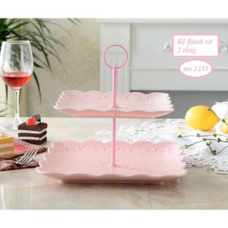 ĐĨA BÁNH SỨ 2 TẦNG