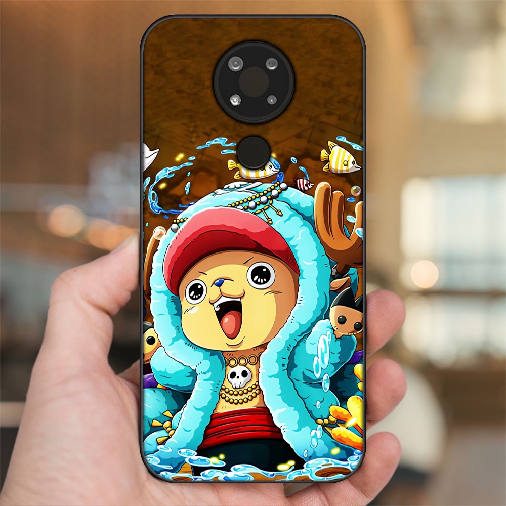 Ốp lưng Nokia 3.4 viền đen in hình Chopper One Piece Đảo Hải Tặc