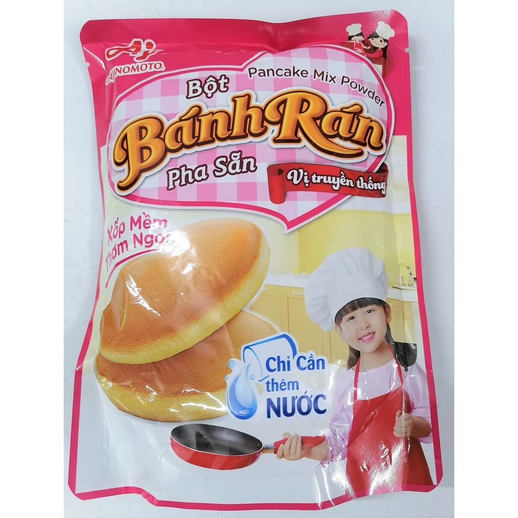 BỘT BÁNH RÁN PHA SẴN VỊ TRUYỀN THỐNG  AJINOMOTO Vanilla Pancake Mix Powder