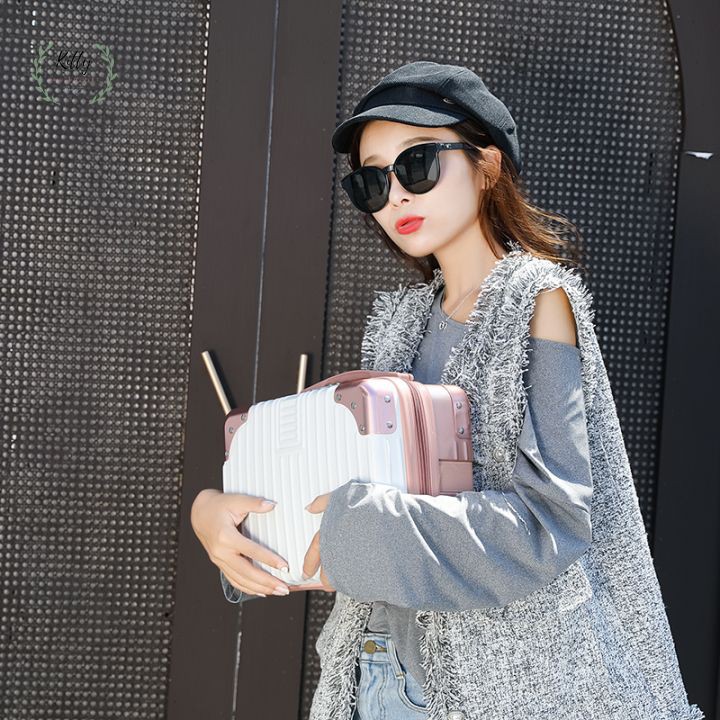 Vali du lịch , túi đựng  hành lí xách tay 14 inch nhỏ nhẹ , vali mini