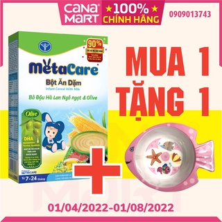 Bột ăn dặm Metacare Bò đậu hà lan ngô ngọt & olive 200g