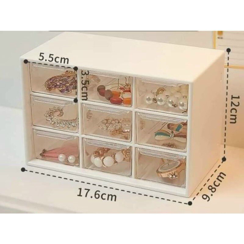 Kệ đựng đồ mini 9 ngăn siêu xinh