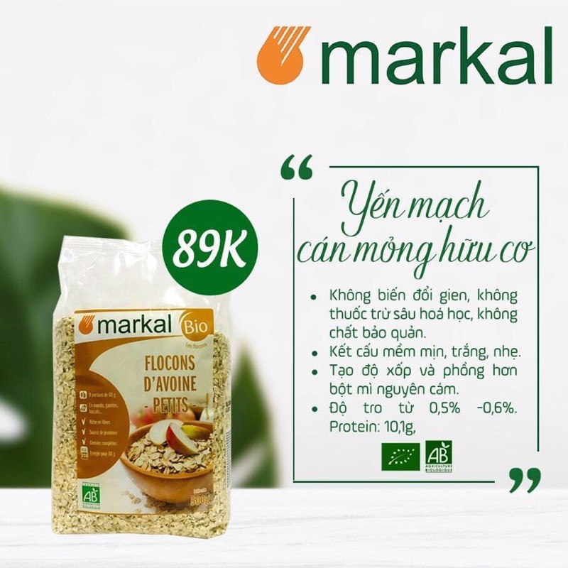 Yến Mạch Cán Mỏng markal