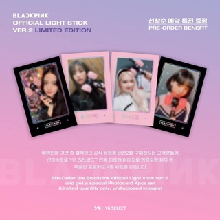 [Off YGselect] Thẻ in hình trong set quà Pre của BLACKPINK Lightstick ver.2