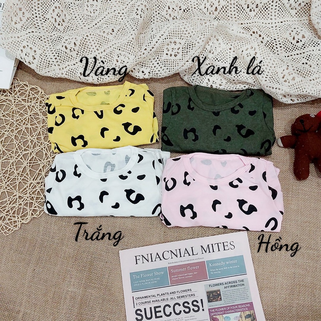 (7-17kg) Đồ bộ quần áo dài tay da báo cho bé TB77