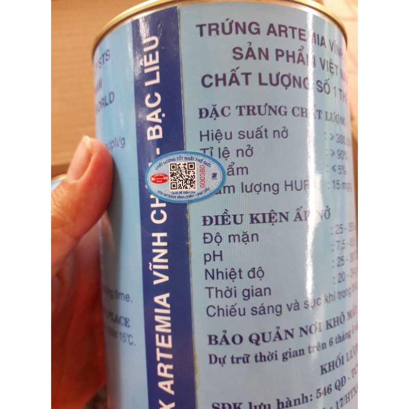 Artermia vĩnh châu 50gram