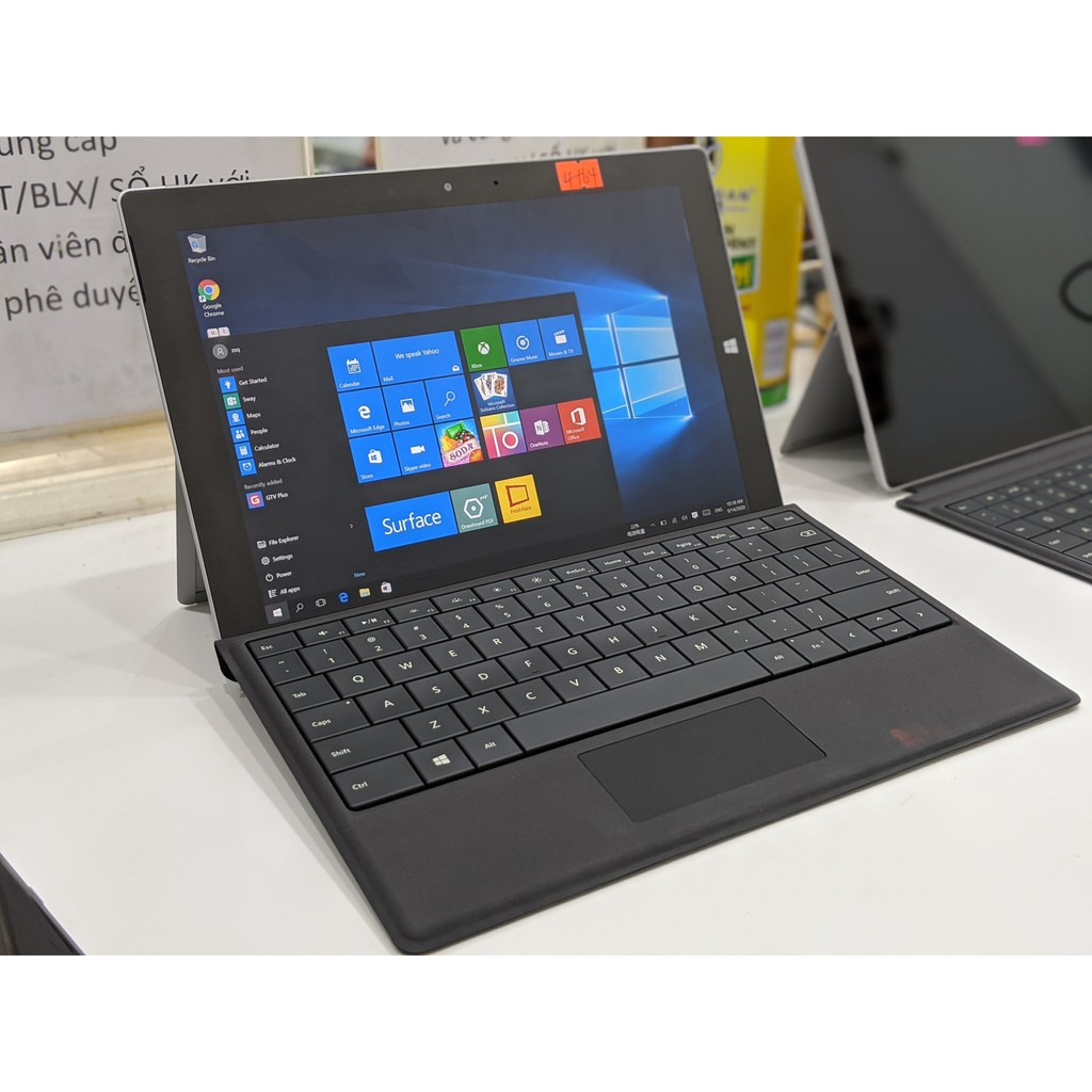 Máy Tính bảng Microsoft Surface 3 Ram 4GB . 64+128gb || WIN 10 Pro  || Kèm bàn phím & sạc cáp chính hãng tại Playmobile