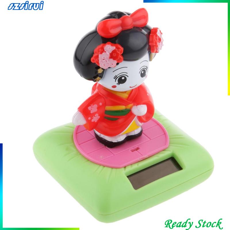 Mô Hình Đồ Chơi Maiko Geisha Mặc Kimono Nhật Bản Sử Dụng Năng Lượng Mặt Trời #A