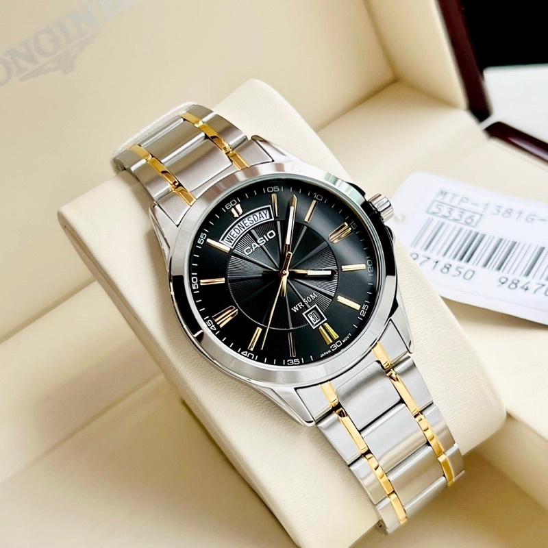 Đồng hồ nam chính hãng MTP-1381G-1A new fullbox chính hãng