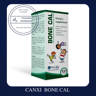 [Kèm quà tặng] BONE CAL-Bổ sung canxi hữu cơ, vitamin d3, k2 giúp phát triển chiều cao tối ưu cho trẻ (Hộp 100ml)